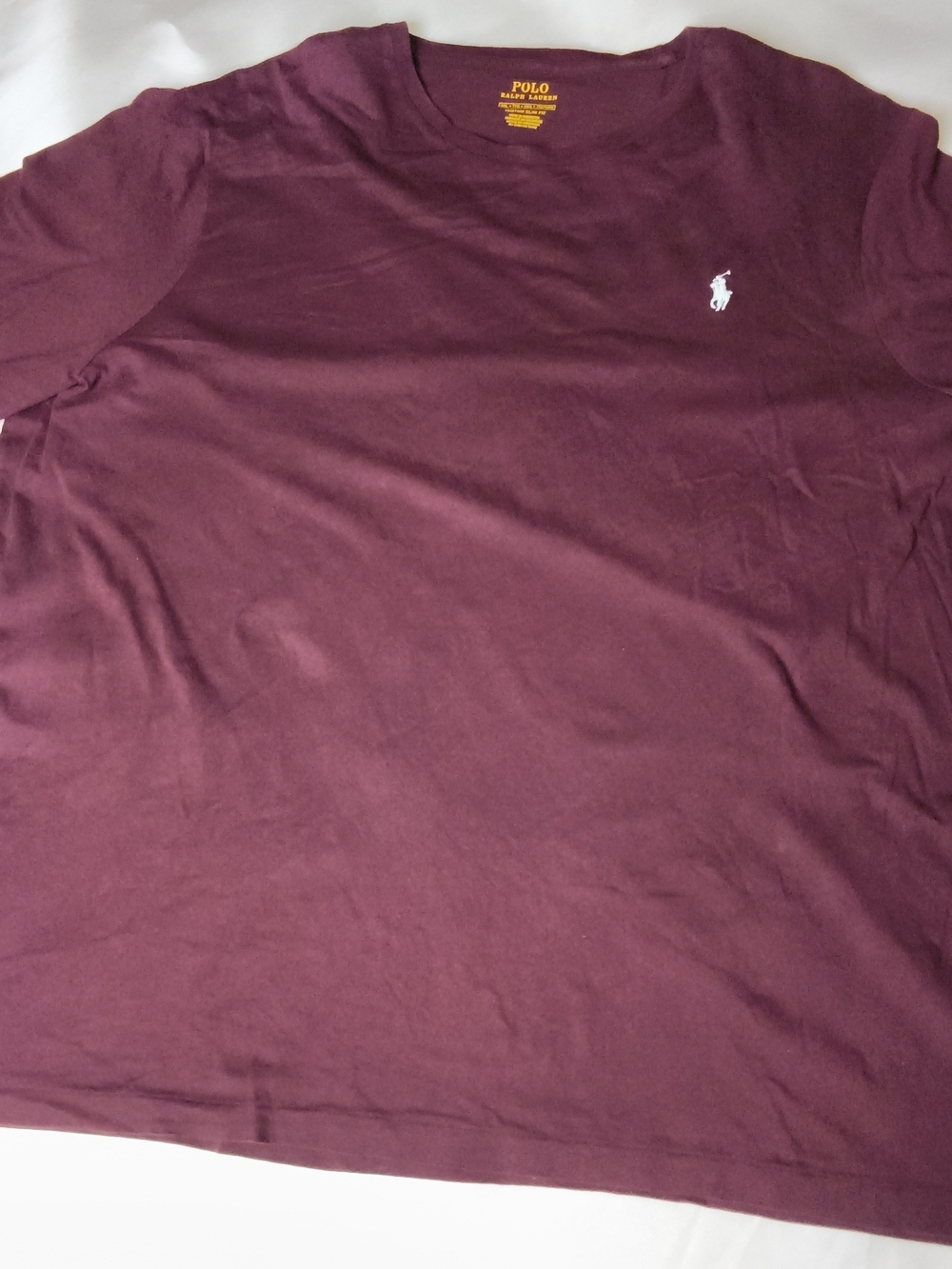 Polo by Ralph Lauren Men's Crew Neck T-Shirt in Burgundy